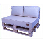 Paletové sedenie Golden Garden GG28 podsedák a vankúš 120cm x 80cm x 15cm Krémové